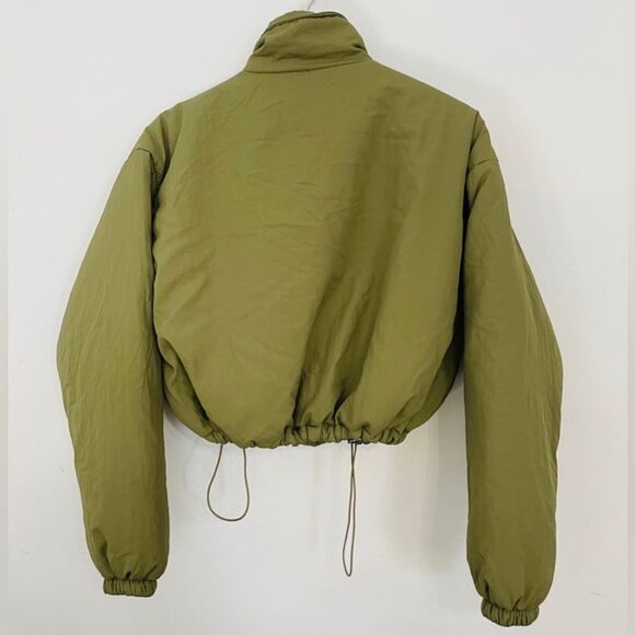 BLANKNYC Nylon Crop Puffer
Jacket, Size X-Small ARMY Green Jacket - Picture 3 of 8